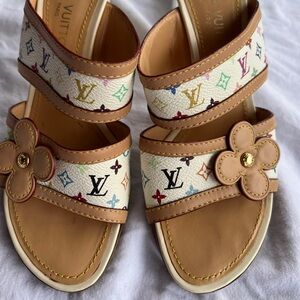 Louis Vuitton monogram multicolor sandal size 8